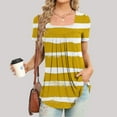 thumbnail image 2 of Jgppe Tunique d'Été pour Femmes Blouse Habillée Décontractée Manches Courtes T-Shirts Amples pour Dames, 2 of 5