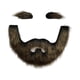 thumbnail image 1 of Conjunto de barba y cejas, accesorios para disfraces de barba, accesorios de bricolaje, barba y vello facial. Oro negro, 1 of 7