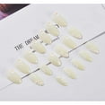 thumbnail image 3 of 24pcs Press On False Nails Fake Nail Salon Full Cover Design for Women Girls Beauty Pointed Squared Almond Coffin, 3 of 9