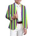 thumbnail image 4 of JAJAHO Boys Carnival Formal Jacket For Kids Rave Party Long Sleeve Button Up Dress Coat Slim Fit Blazer 3-14 Years, 4 of 4