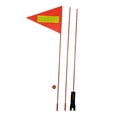 thumbnail image 3 of Bike Safety Flag Safety Warning Sturdy Adjustable Upgraded 4 Section Flagpole Durable Portable for Vehicle Mountain Bike Riding Adults Kids, 3 of 7