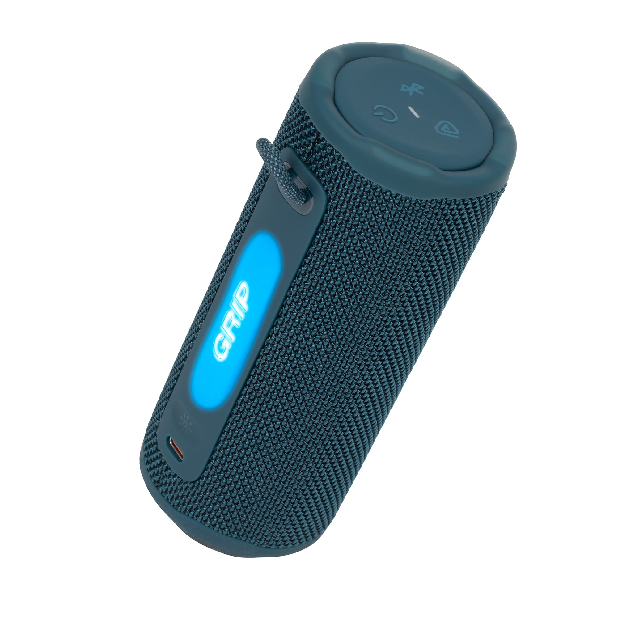 JBL Grip Portable Bluetooth Speaker Blue (JBLGRIPBE) – IP68 Waterproof & Dustproof | Bluetooth 5.4 | AI Sound Boost | 14-Hour Battery | Includes Carrying Case & Cleaning Cloth