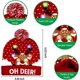 thumbnail image 3 of Paquete de 2 gorros navideños de punto con luz LED Flashi coloridos, 3 of 5
