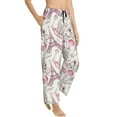 thumbnail image 2 of Daiia Romantic Travel In Paris Women's Sleep Pant with Pockets and Drawstring,Pajama Pants-Small, 2 of 9