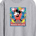 thumbnail image 3 of Disney - Mickey Music Is Life- Men's Long Sleeve Graphic T-Shirt, 3 of 5