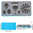 thumbnail image 3 of Three Dimensional Flower Wooden Die Cutting Chrysanthemum Rose Leather Flower Die Cut DIY Cutting Mold Template with Anti-Cracking Plastic Protective Box and EVA Foam 12.7x25.4cm, 3 of 9