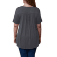 thumbnail image 3 of Traleubie Women's Plus Size Short Sleeve Shirts Lace Pleated Tunic Tops m-4x, 3 of 4