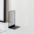 thumbnail image 2 of LCXmlly Sturdy Book Stand Simple Desktop Reading Book Holder Hollow Metal Book Clip Stand for Office Desktop Storage Student Learning 1 Pair, 2 of 9