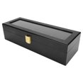 thumbnail image 2 of Watch Display Storage Case, Solid Wood Watch Case Glass Topped Watch Box Organizer For Men  For Men Fathers Day Gift, 2 of 8