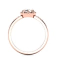 thumbnail image 6 of SuperJeweler 0.60 Carat Rose Cut Diamond Halo Ring In 14 Karat Rose Gold For Women, 6 of 6