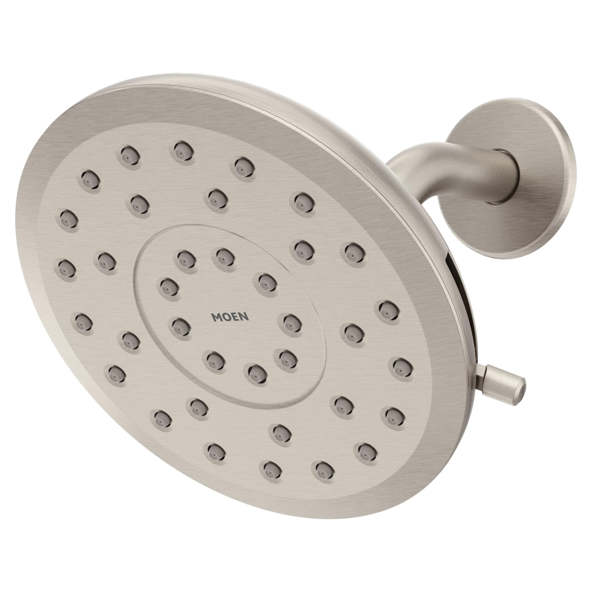 Moen Verso Eco-Performance Infiniti Dial Round Rain Shower Head, 6-Inch Diameter Spray Head, Spot Resist Nickel, 220R6EPSRN