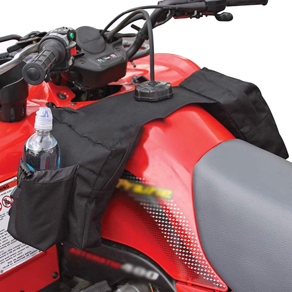 kemimoto ATV Tank Bag Waterproof W/Cooler Motorcycle Saddle Bag Compatible with Sportsman Scrambler Foreman Rancher Snowmobile Bicycle 