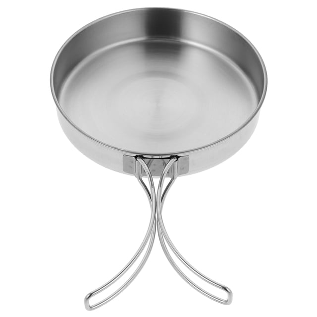 MasteelfCA Poêle à Frire en Acier Inoxydable pour Steak Pot de Cuisson Extérieur Ustensile de Cuisine Portable