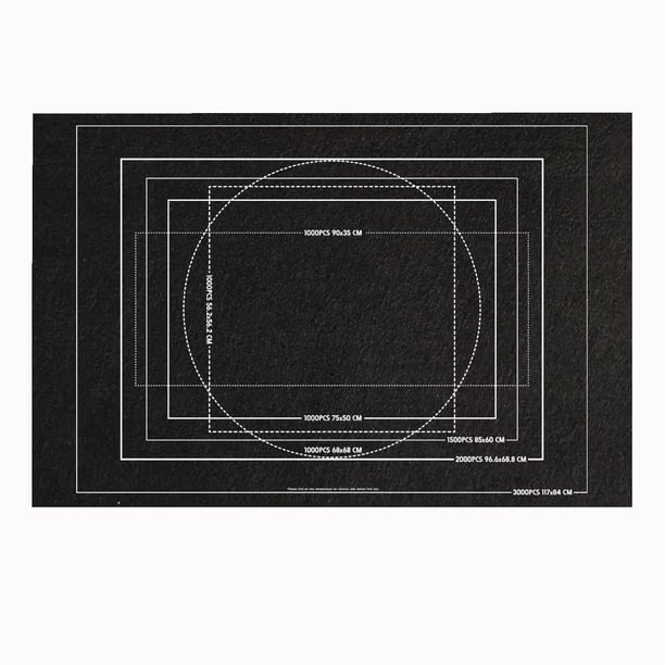 Manta de almacenamiento para rompecabezas, tapete de almacenamiento de 26 x 46 pulgadas, tapete de fieltro para rompecabezas, manta para rompecabezas, 500-3000