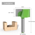 thumbnail image 1 of Cleaning Bottom Router Bit 6.35mm Shank Milling Cutter Engraving Woodworking, 1 of 6