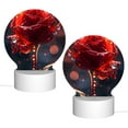 thumbnail image 2 of Sikiie Artistic Dewdrop Rose Acrylic Night Light Gift Custom Acrylic Night Light LED Lights for Bedroom Home Office, 2 of 9