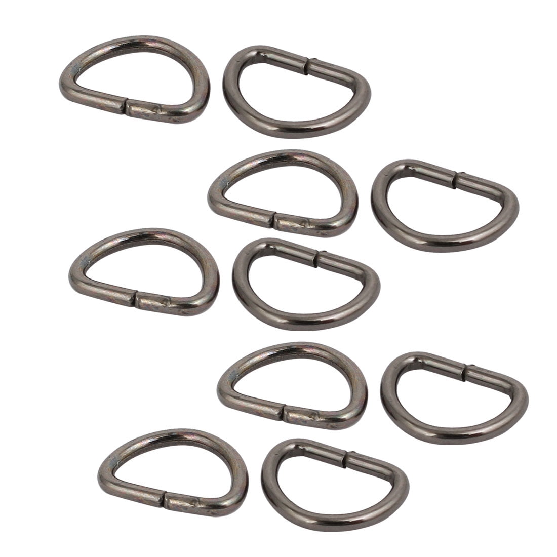 10mm Inner Width Iron Half Round Shaped Non Welded D Ring Black 10pcs Walmart Canada