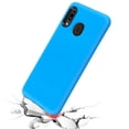 thumbnail image 1 of Samsung Galaxy A20 Phone Case Slim Hybrid Armor Shockproof Impact [Shock Absorption] Rubber Dual Layer Rugged Protective Hard PC Bumper Frame & Soft TPU BLUE Cover for Samsung Galaxy A20 /A205, 1 of 2