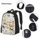 thumbnail image 3 of Easygdp Dogs Funny Pets Mochila para Niños y Niñas con Set de Caja de Almuerzo y Estuche para Lápices 3 en 1, Mochila Escolar Estampada para Adolescentes, 3 of 7