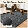 thumbnail image 3 of SIXHOME Door Mats for Inside 24"x47" Non Slip Rubber Welcome Mat for Inside Low-Profile Dirt Trapper Indoor Door Mats for Entryway Soft Absorbent Washable Entry Rug Floor Mats Modern Doormat Gray, 3 of 8