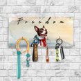 thumbnail image 2 of Freedom Boston Terrier on Independence Day 4th of July Wood Key Holder Gentleman Dog Lover Gifts Wall-mounted Key Rack Home Decor - 01005, 2 of 5