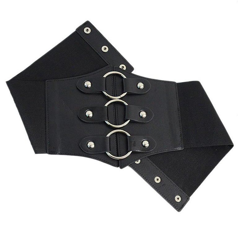 FSYSM Women Wide Waist Corset Belt for Dress Pattern Designer Pu Leather  Brown Belts Female Waistbands (Color : A, Size : 70cm)