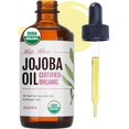 thumbnail image 1 of Jojoba Oil (4 oz), USDA Certified Organic, 100% Pure, Cold Pressed, Unrefined. Revitalizes Hair and Gives Skin a Radiant, Youthful Look. Great treatment for Face, Lips, Cuticles, Stretch Marks, Beard, 1 of 8
