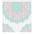 thumbnail image 2 of Ambesonne Oriental Shower Curtain, Soft Colors Mandala Print, 69"Wx70"L, Pale Pink, 2 of 4