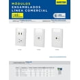 thumbnail image 2 of Placa De Toma Telefonica Blanca Hogar Casa Telefono Surtek Surtek P434B, 2 of 3