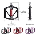 thumbnail image 4 of Advancent 1 par de pedales de ciclo, sillines planos, ligeros y duraderos, plataforma de rodamiento resistente al agua, piezas de Trekking, mantenimiento Ciclismo Negro Advancent OD029905-01B, 4 of 6