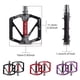 thumbnail image 2 of Wosthever 1 par de pedales antideslizantes, sillines duraderos anchos impermeables de aleación de aluminio para bicicleta, accesorios universales de Ciclismo Negro Wosthever OD029905-01B, 2 of 6