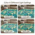 thumbnail image 7 of ODIKA Turtle Boho Ocean Mosaic Border Stained Entryway Teal Nautical Flowing Dynamic for Great Room, Indoor Open Concept, Large Living Low Profile Flatwoven, 7 of 7