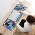 thumbnail image 3 of Long Mouse Pads for Desk,Pioneer Flower Floral Print Pattern Desk Mats on Top Of Desks, Desk Mouse Pad Extra Large with 3mm Non-Slip Base and Stitched Edge for Gaming,Office,Work,Home 31.5"x11.8", 3 of 6