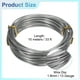 thumbnail image 2 of Alambre de Acero Inoxidable de 1.8mm 13 Gauge 10m/33 pies Alambre Artístico Suave para Hacer Joyería, Cuentas y Manualidades DIY, Plata, 2 of 7
