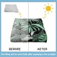 thumbnail image 6 of Tropical Plant Floor Pillow&nbsp;– 22x22 Inch Large Cushion, Dutch Velvet, Jungle Leaves Pattern (Bold & Natural), 6 of 7