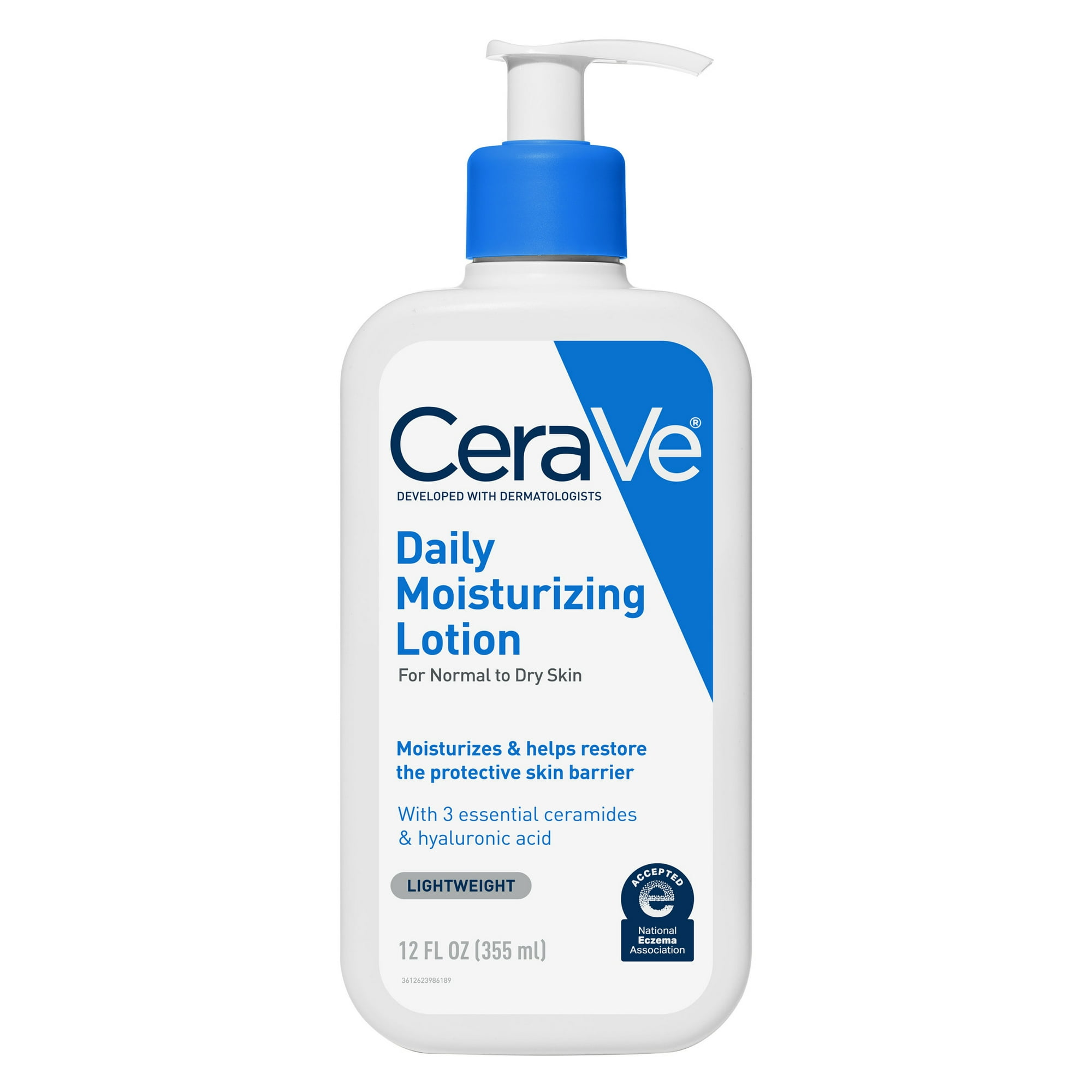 CeraVe Hyaluronic Acid & Ceramides Facial Moisturizer for Normal to Dry Skin, 12 fl oz