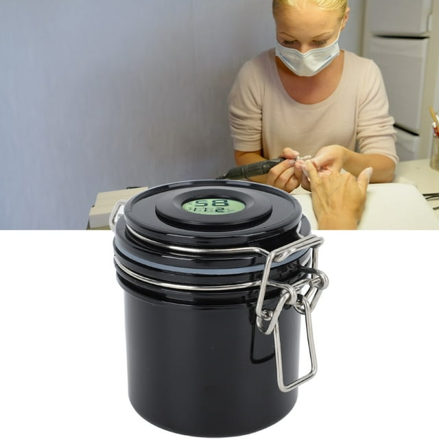 Pot de Rangement pour Colle à Cils 250ml avec Hygromètre - Durée de Vie Prolongée, Colle à Ongles et Essentiel pour la Boutique de Cils