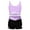 Light Purple, variant on Fldy Kids Girls 2 Piece Ballet Yoga Workout Tracksuit Sleeveless Dance Crop Top with Shorts Set Pink 6