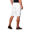 thumbnail image 3 of INSPIRE CHIC Halloween Men's Knee Length Elastic Waist Faux Leather Casual PU Shorts 34 White, 3 of 5