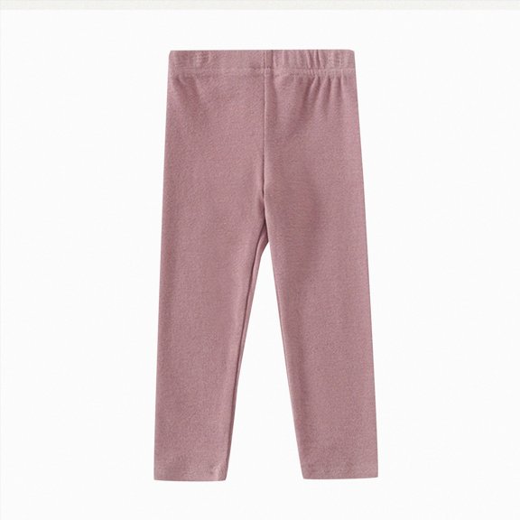 Splozh Little Girl Pants Fashion Cute Girls' Leggings Baby Knitted Solid Color Long Pants Fall Kids Clothing Spring Kids Cotton Pants,Purple,4-5 Years
