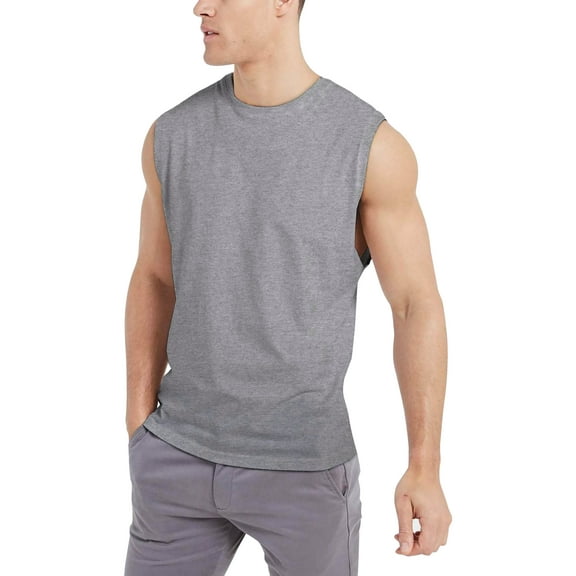 Hat and Beyond Men's Casual Muscle Fit Workout Sleeveless Tank Top, Up to Size 3XL