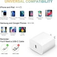thumbnail image 4 of 2 Pack 20W PD USB C Wall Charger Block,Fast Charger,Type-C Charging,Compatible with iPhone 14 Pro Max/13 Pro/12 Mini/11/XS iPad Pro,Samsung Galaxy, 4 of 8