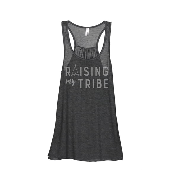 Thread Tank Raising My Tribe Women Sleeveless Flowy Racerback Tank Top