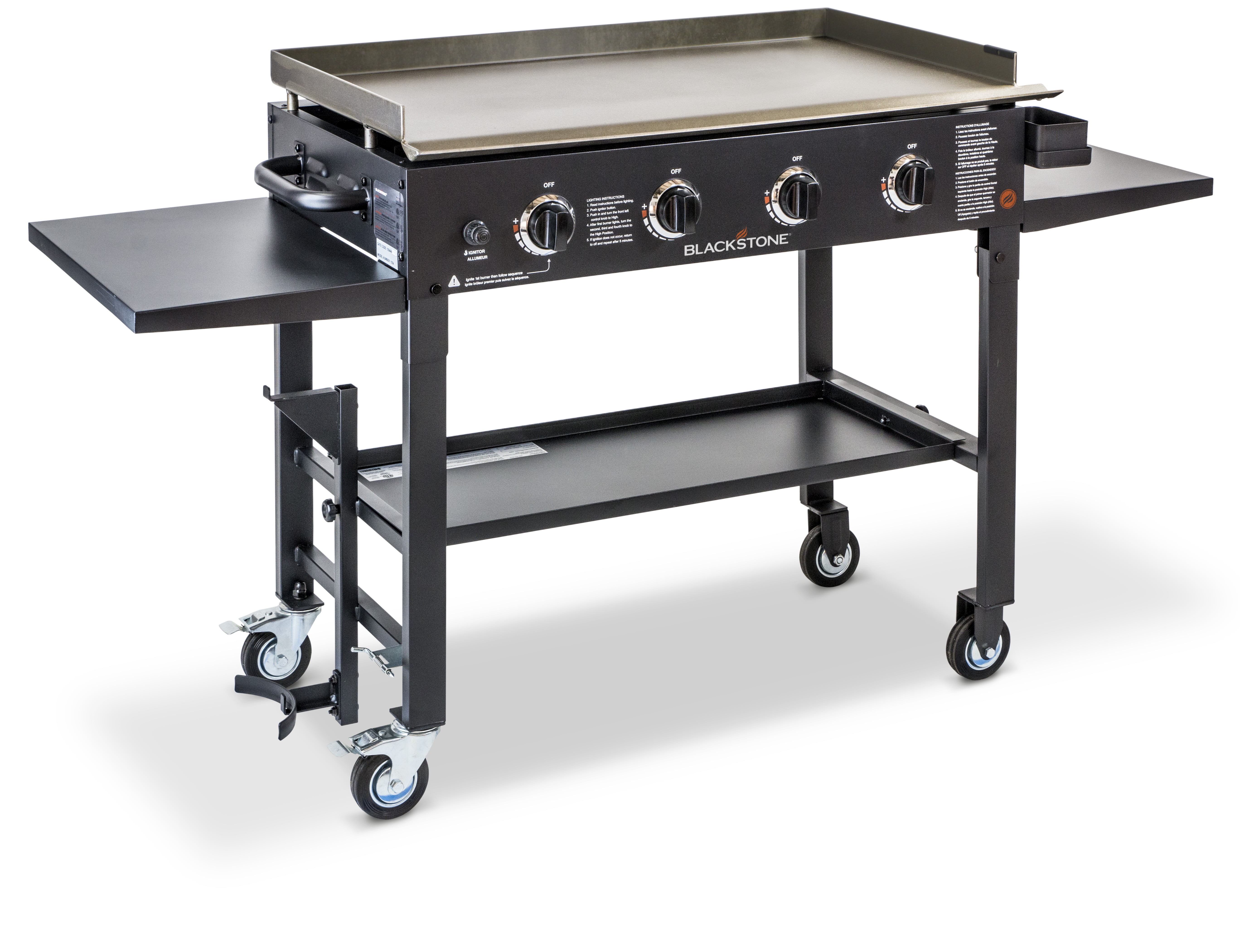 Blackstone 36" Griddle Cooking Station Outdoor Patio Stainless Steel Stainless Steel Outdoor Flat Top Grill