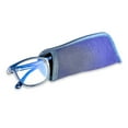 Equate Unisex Pike Bluelight Reading Glasses with Case, Dark Grey Blue