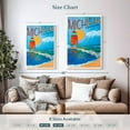 thumbnail image 4 of Elephant Stock Lake Michigan Poster Wall Art - Vertical Canvas Wall Art - Living Room Wall Decor - Nature Canvas - Blue And Orange Decor - 20" x 30", 4 of 8