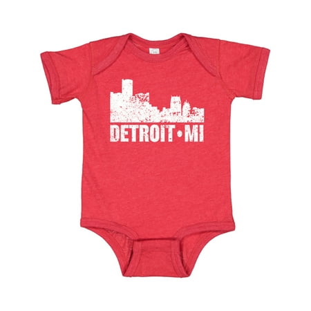 

Inktastic Detroit Skyline Grunge Gift Baby Boy or Baby Girl Bodysuit