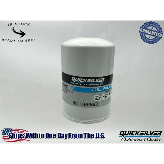 Quicksilver Genuine OEM Authentic Oil Filter 35-16595Q