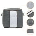 thumbnail image 3 of Unique Bargains 1 Pack Clothes Storage Bags Moving Bags Grey 19.5*19.5*14in, 3 of 7