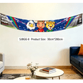 thumbnail image 2 of Pendón Horizontal Decorativo de Fútbol con Personajes, Banner Largo para Ventanas, Bares y Fiestas Deportivas, Medida 30×280 cm, 2 of 2